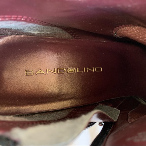 Bandolino Black Suede Urbane Zipper Booties, square toe, high heels, women’s 9 - Picture 13 of 16